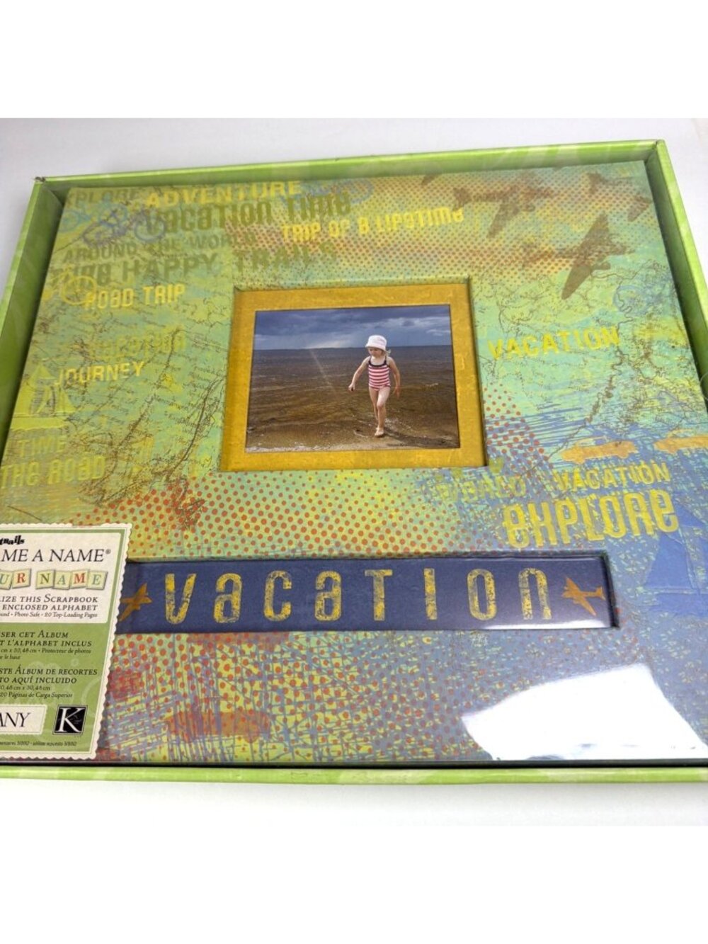 Vintage Scrapbook Album Kit Happy Trails Frame Name Postbound Craft Y2K Retired - Picture 12 of 12